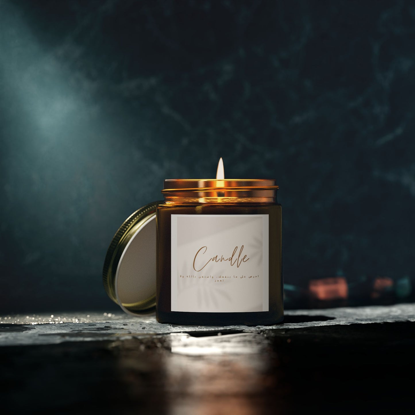 Coconut Apricot Scented Candle, Relaxing Home Decor, Eco-Friendly Gift, Aromatherapy Essential, Cozy Atmosphere