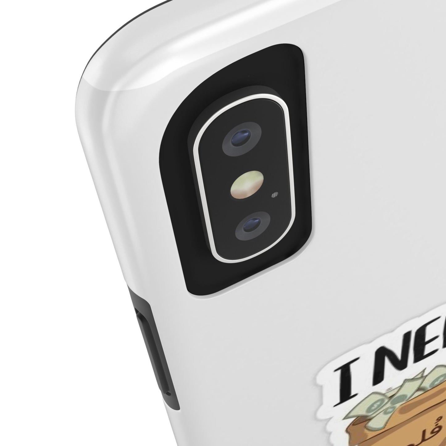 I Need Money Tough Phone Case, Funny Quote Phone Cover, Gift for Entrepreneurs, Motivation Case, Durable Phone Accessory