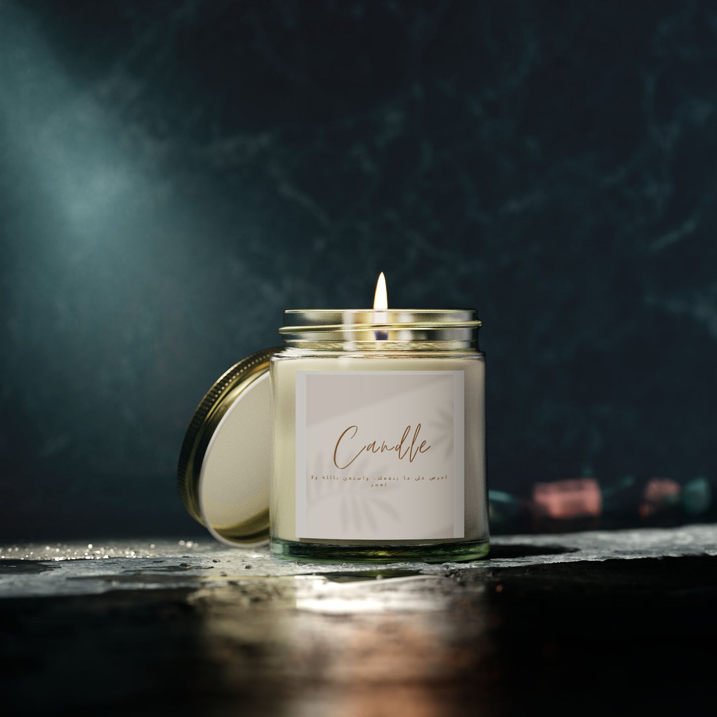 Coconut Apricot Scented Candle, Relaxing Home Decor, Eco-Friendly Gift, Aromatherapy Essential, Cozy Atmosphere