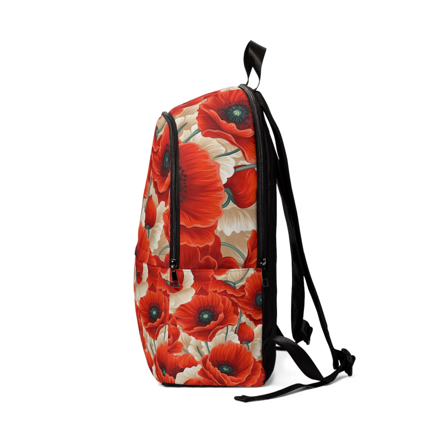 Vibrant Floral Backpack | Unisex Fabric Backpack for School, Travel, Gym, Gift Idea, Floral Design