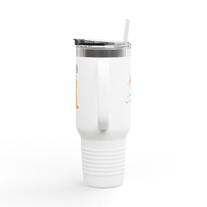 Insulated Travel Mug | Funny Coffee Cup for On-the-Go | Perfect Gift for Coffee Lovers | 40oz Thermal Mug for Work, Road Trips, or Parties