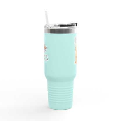 Insulated Travel Mug | Funny Coffee Cup for On-the-Go | Perfect Gift for Coffee Lovers | 40oz Thermal Mug for Work, Road Trips, or Parties