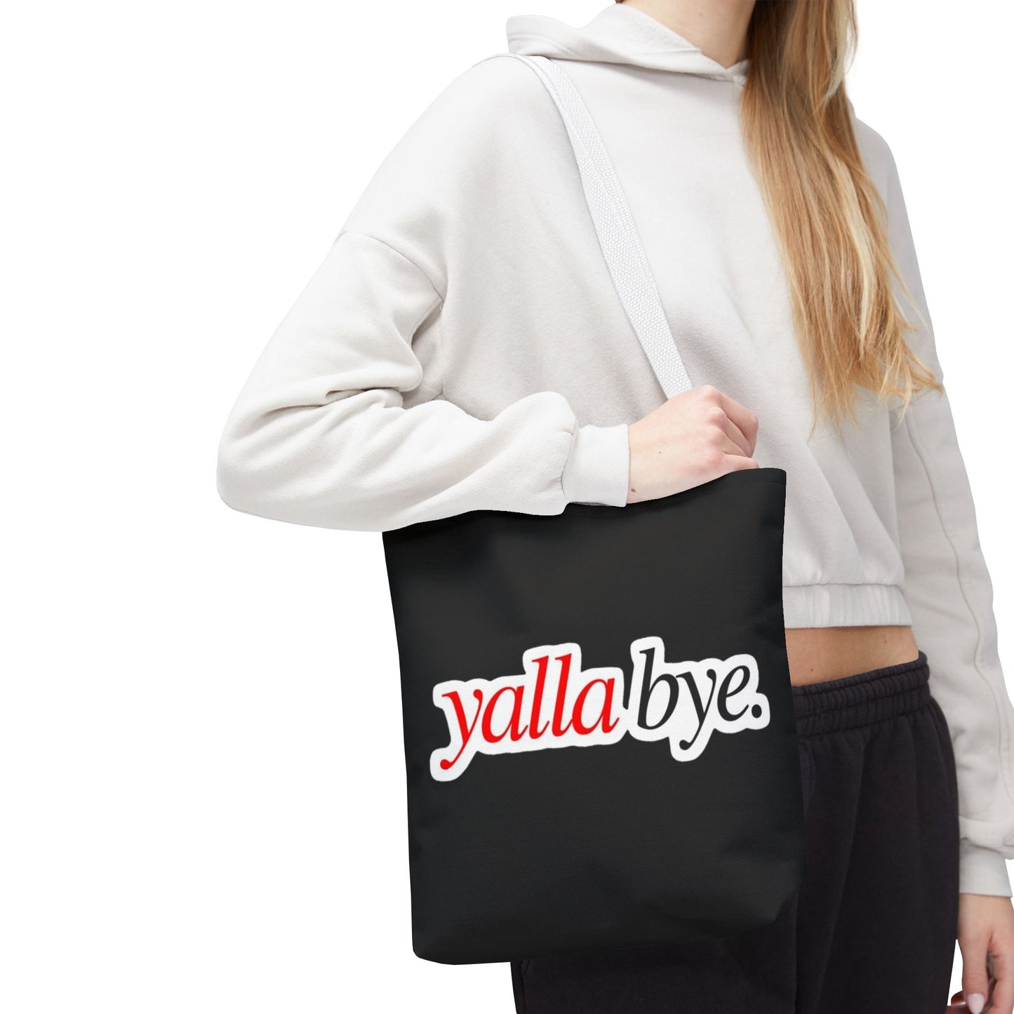 Trendy Statement Tote Bag | OK HABIBI & YALLA BYE | Stylish Shopping Bag | Gift for Her | Casual Accessories | Fun Everyday Use