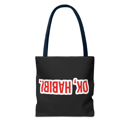 Trendy Statement Tote Bag | OK HABIBI & YALLA BYE | Stylish Shopping Bag | Gift for Her | Casual Accessories | Fun Everyday Use