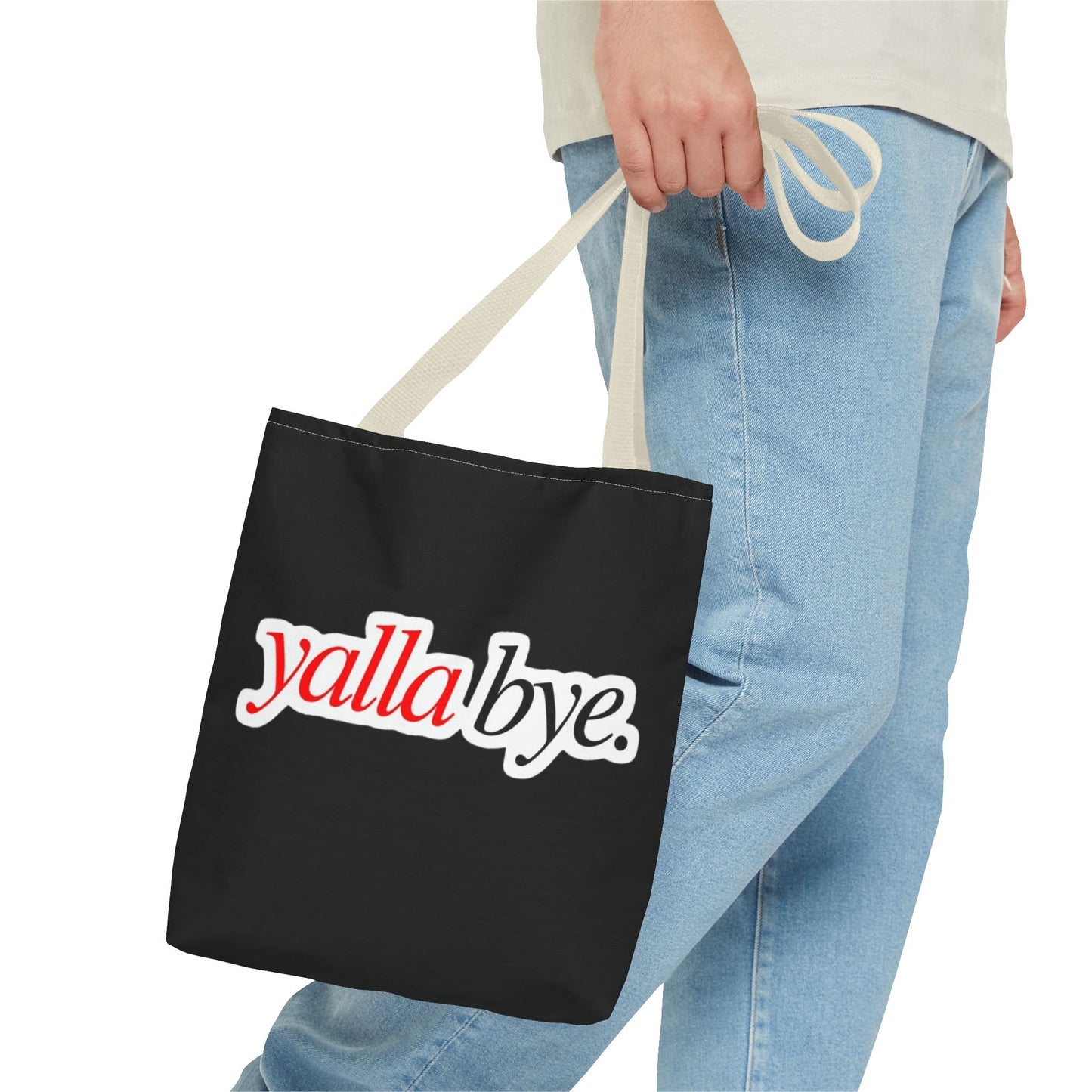 Trendy Statement Tote Bag | OK HABIBI & YALLA BYE | Stylish Shopping Bag | Gift for Her | Casual Accessories | Fun Everyday Use