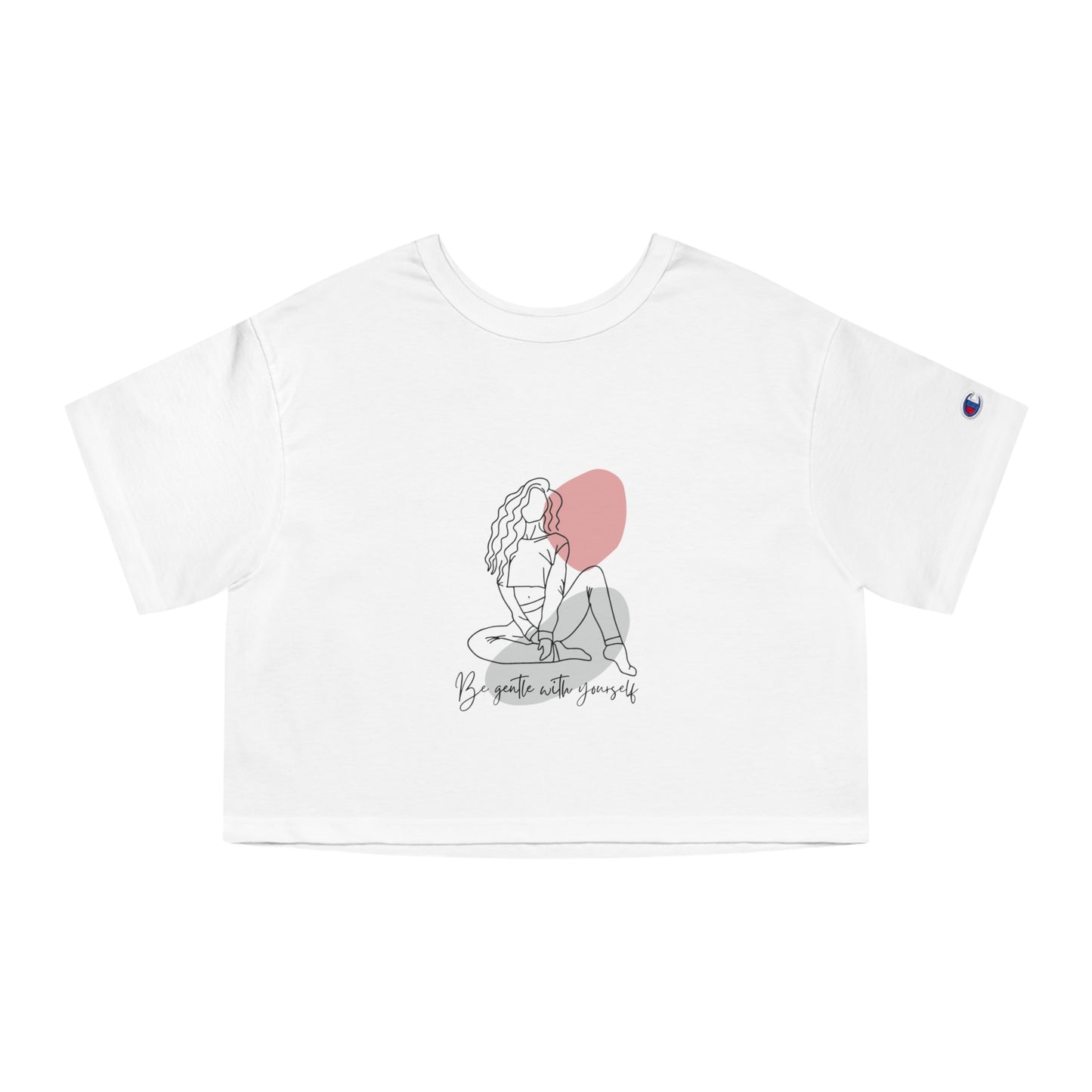 Cropped Graphic T-Shirt, Feminine Casual Top, Art Inspired Tee, Unique Gift for Her, Statement Shirt, Summer Wardrobe Essential