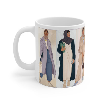 Fashion Illustration Mug – Trendy Coffee Cup for Style Lovers, Gift for Her, Stylish Beverage Holder, Fashionista Gift, Everyday Use