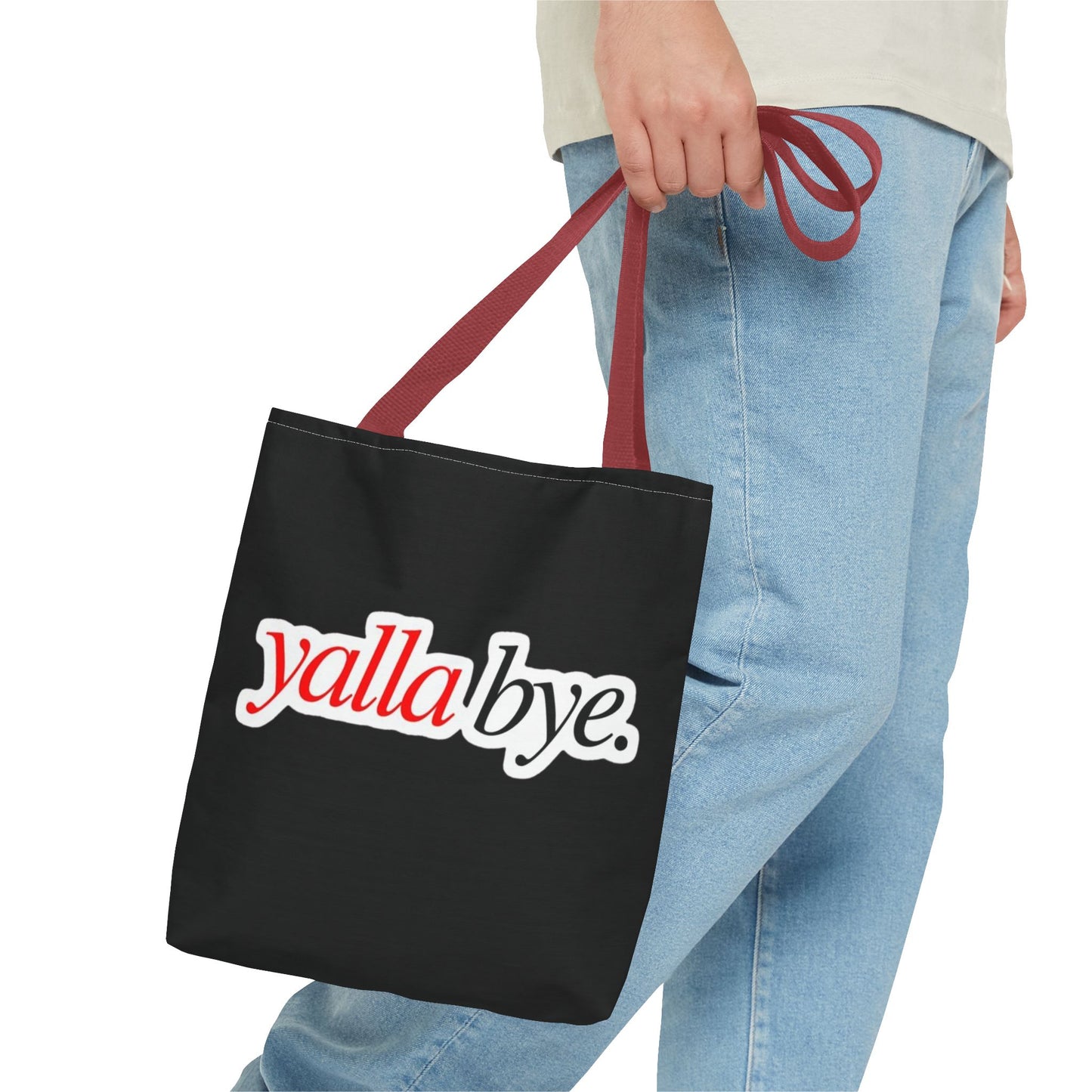 Trendy Statement Tote Bag | OK HABIBI & YALLA BYE | Stylish Shopping Bag | Gift for Her | Casual Accessories | Fun Everyday Use
