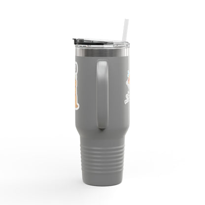 Insulated Travel Mug | Funny Coffee Cup for On-the-Go | Perfect Gift for Coffee Lovers | 40oz Thermal Mug for Work, Road Trips, or Parties