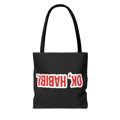 Trendy Statement Tote Bag | OK HABIBI & YALLA BYE | Stylish Shopping Bag | Gift for Her | Casual Accessories | Fun Everyday Use
