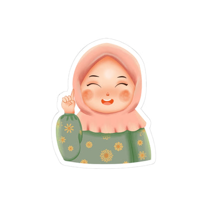 Hijab Girl Stickers, Cute Laptop Decals, Whimsical Planner Stickers, Islamic Gift Ideas, Positive Vibes Decor