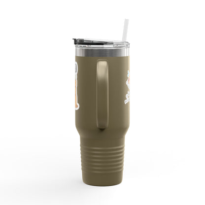 Insulated Travel Mug | Funny Coffee Cup for On-the-Go | Perfect Gift for Coffee Lovers | 40oz Thermal Mug for Work, Road Trips, or Parties