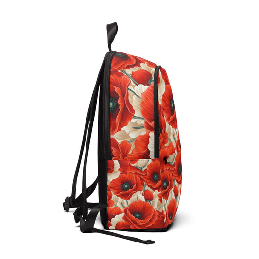 Vibrant Floral Backpack | Unisex Fabric Backpack for School, Travel, Gym, Gift Idea, Floral Design