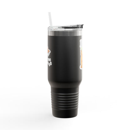 Insulated Travel Mug | Funny Coffee Cup for On-the-Go | Perfect Gift for Coffee Lovers | 40oz Thermal Mug for Work, Road Trips, or Parties