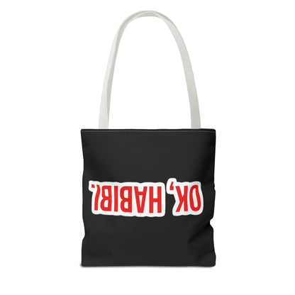 Trendy Statement Tote Bag | OK HABIBI & YALLA BYE | Stylish Shopping Bag | Gift for Her | Casual Accessories | Fun Everyday Use