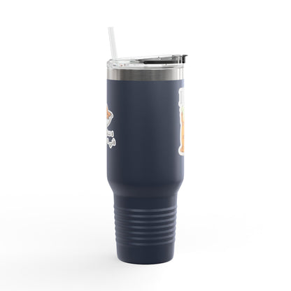 Insulated Travel Mug | Funny Coffee Cup for On-the-Go | Perfect Gift for Coffee Lovers | 40oz Thermal Mug for Work, Road Trips, or Parties